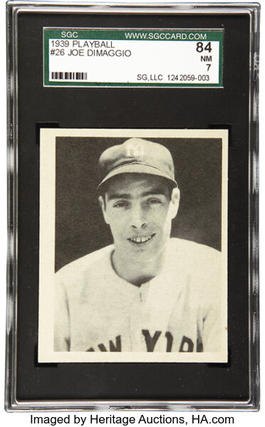 1939 Play Ball Joe DiMaggio #26 PSA NM 7. Baseball Cards