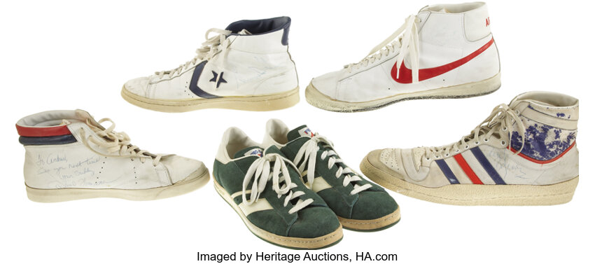 Late 1970's NBA Superstars Game Worn Sneakers Collection with David | Lot  #19817 | Heritage Auctions