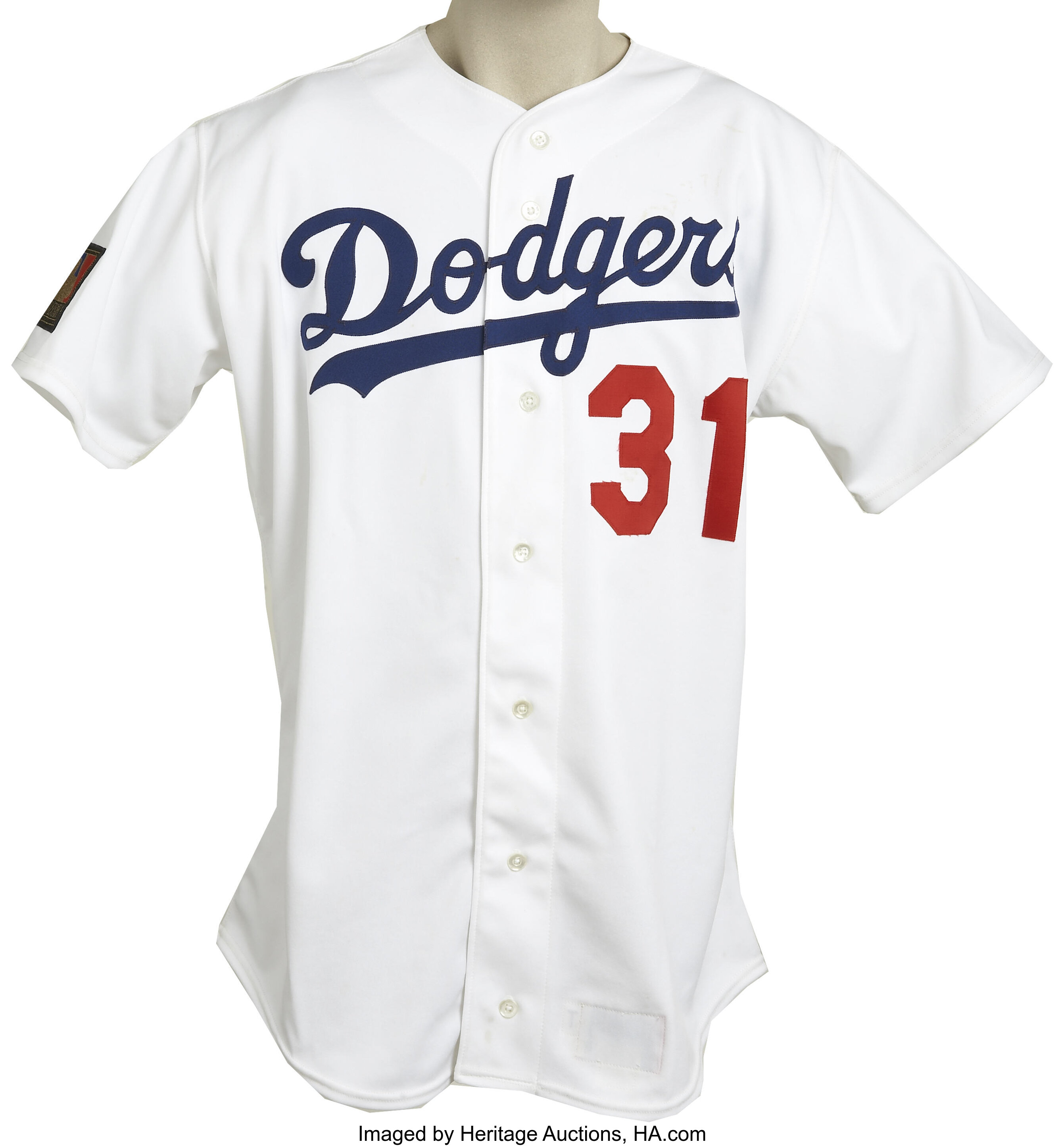 1993 Mike Piazza Los Angeles Dodgers Game Worn Rookie Jersey