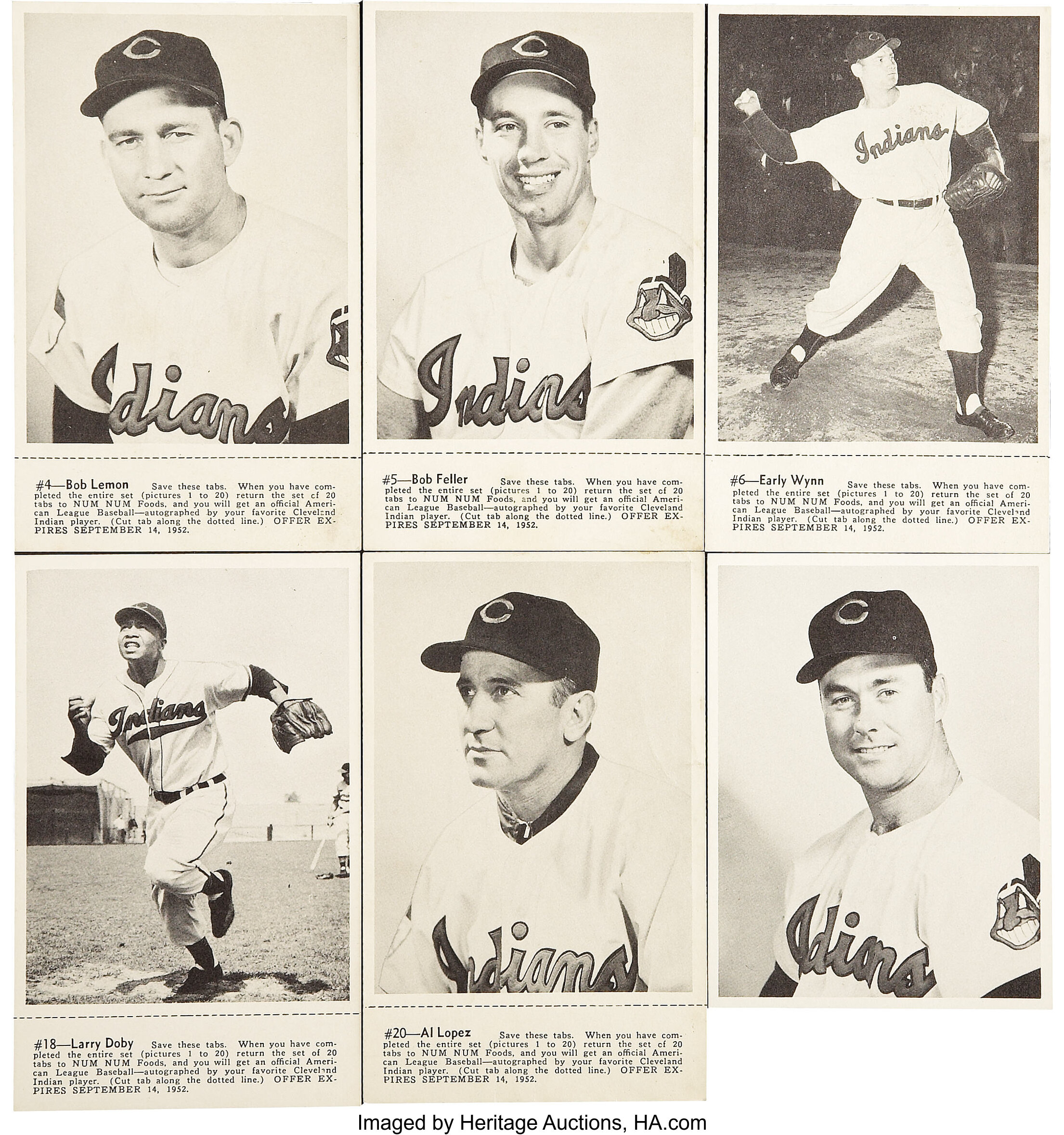 Early Wynn - Collection with Larry Doby, Bob Feller, Bob Lemon