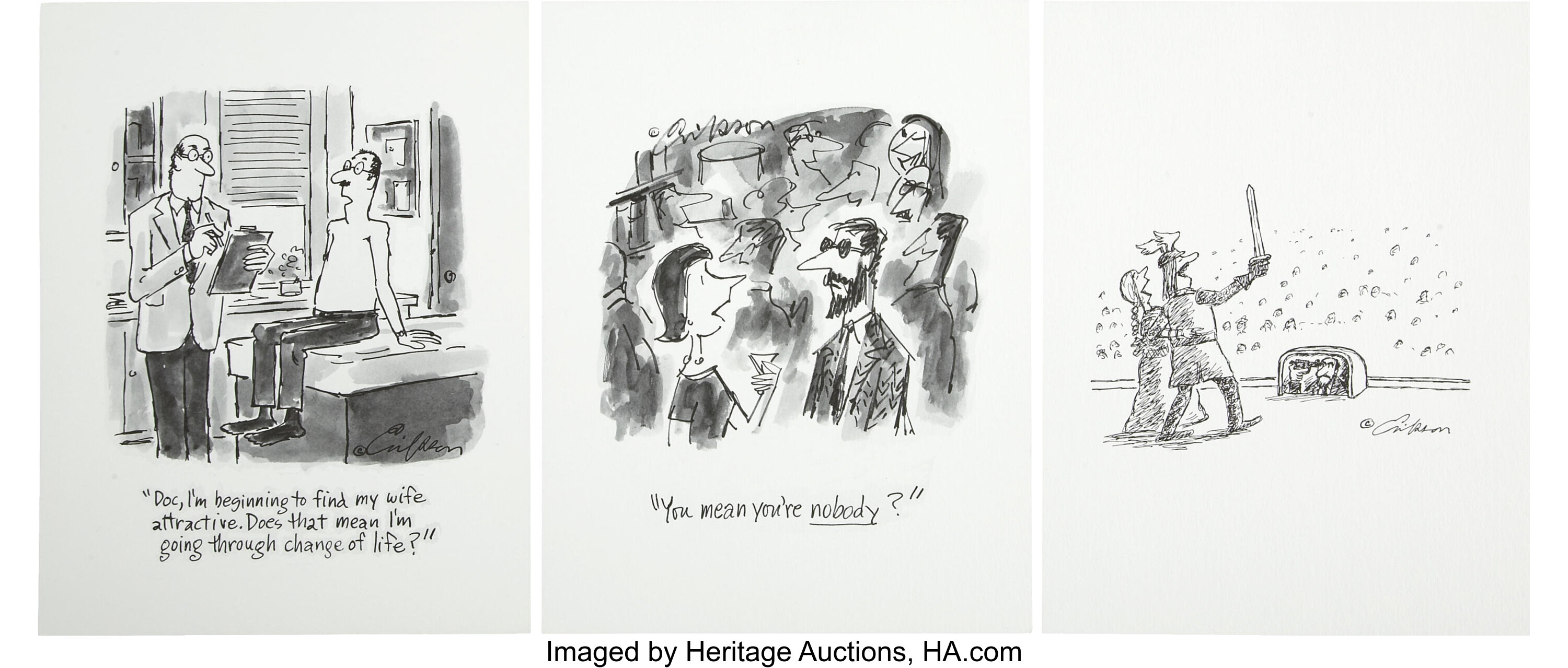 ALDEN ERICKSON (American 20th Century). Original magazine cartoon | Lot ...