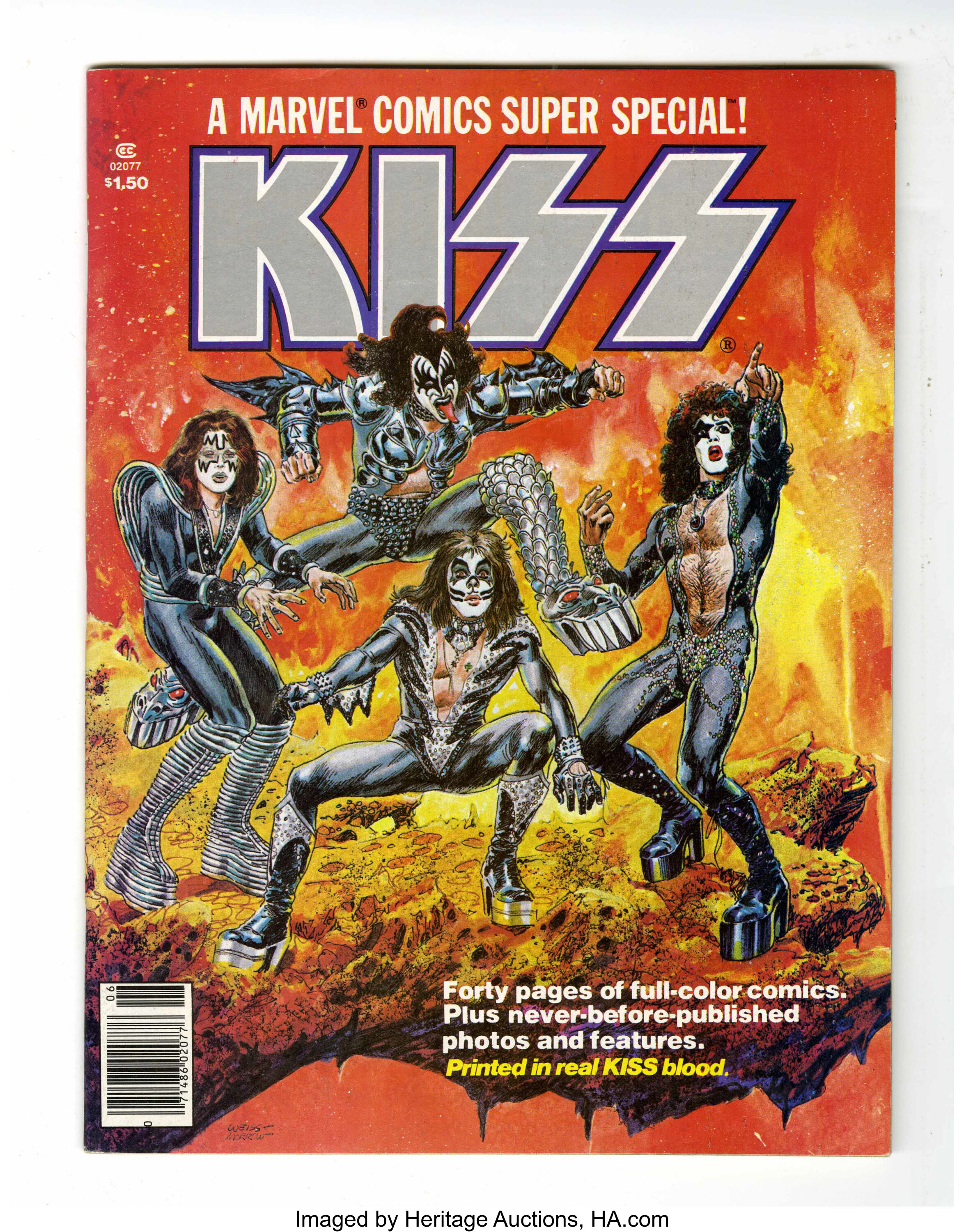 Marvel Comics Super Special #1 Kiss (Marvel, 1977) Condition 