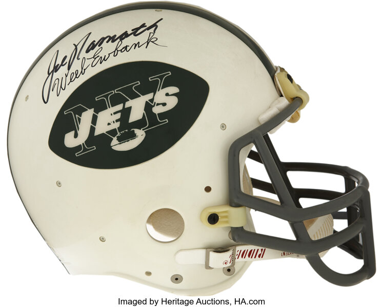 Joe Namath & Weeb Ewbank Dual-Signed Helmet. Broadway Joe and his | Lot  #44159 | Heritage Auctions