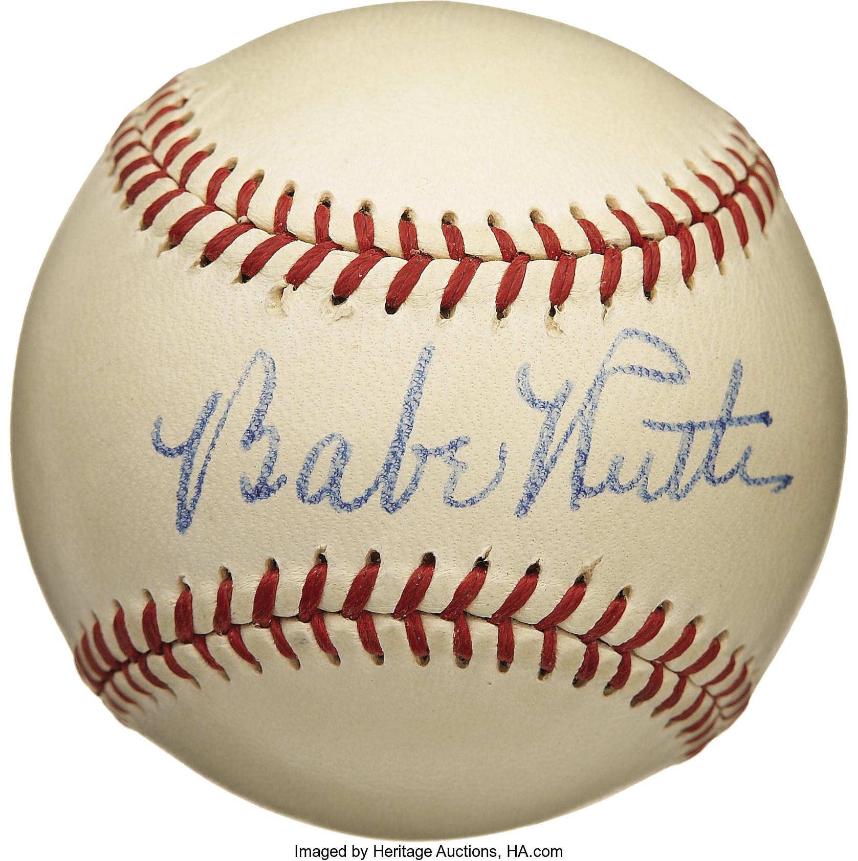 3 High Grade Babe Ruth Signed Baseballs Offered