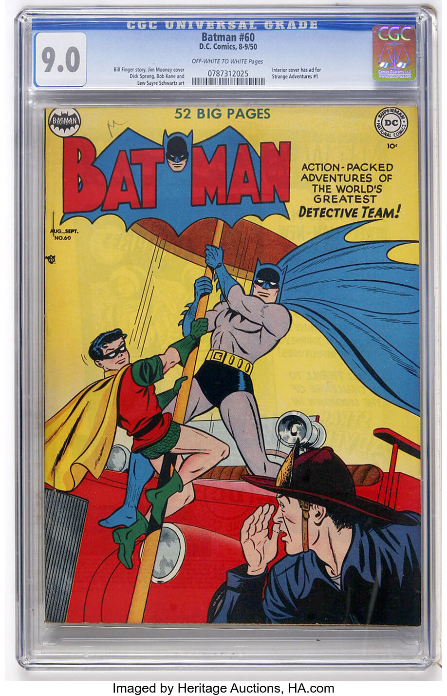 Batman #60 (DC, 1950) CGC VF/NM  Off-white to white pages.... | Lot  #41108 | Heritage Auctions