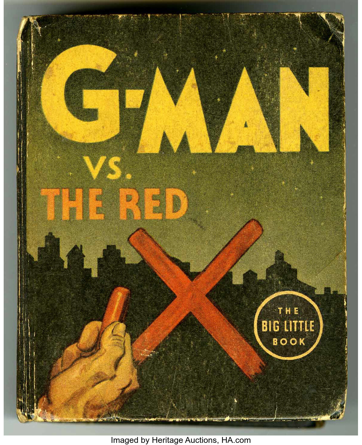 1936 G-MAN vs The Red X HC VG/FN+ 5.0 Whitman Big Little Book #1147
