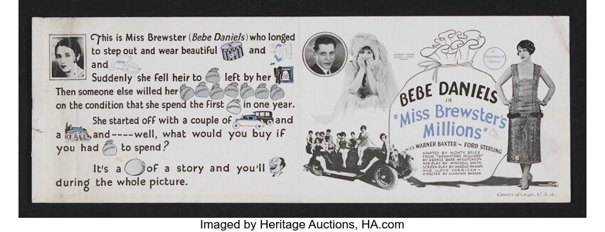 Bebe Daniels Lot Paramount 1925 1926 Heralds 2 3 5 X 5 And Lot Heritage Auctions