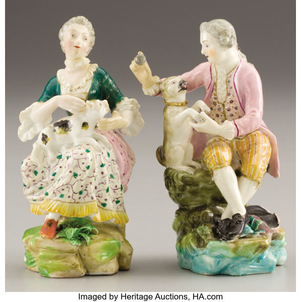 TWO GERMAN PORCELAIN FIGURES. Staatliche Porzellan Manufaktur