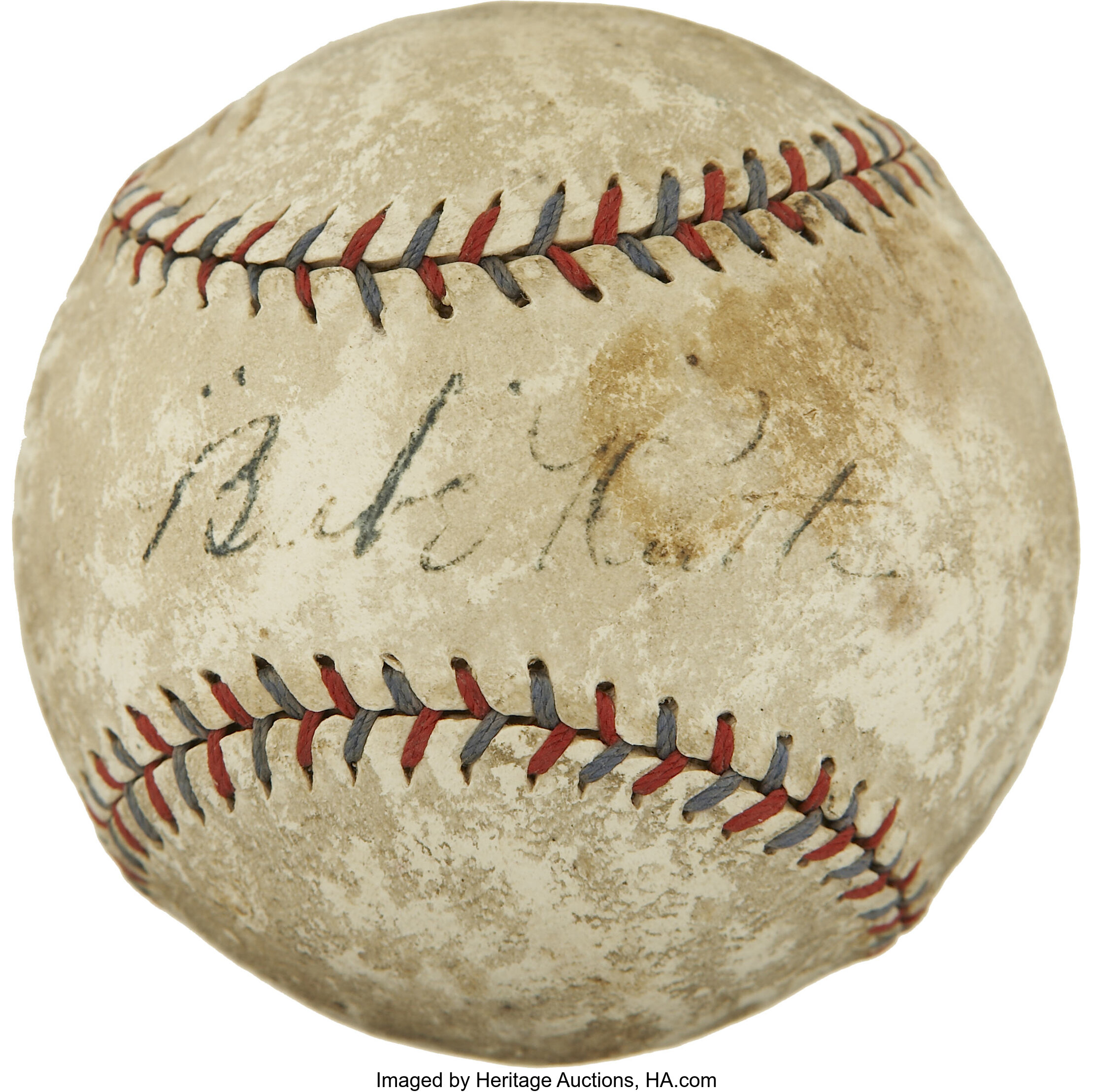 1920's Babe Ruth Single Signed Baseball