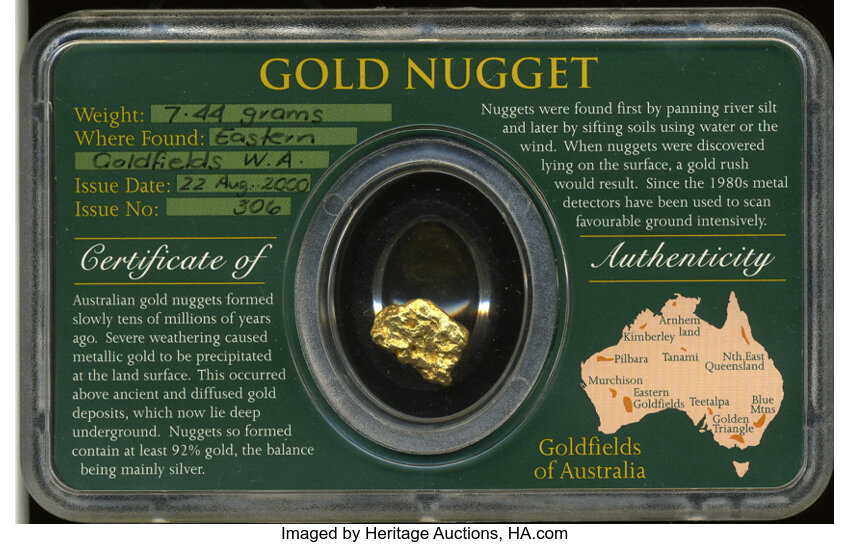 Gold Nuggets From Australia And The S S Central America Lot Heritage Auctions