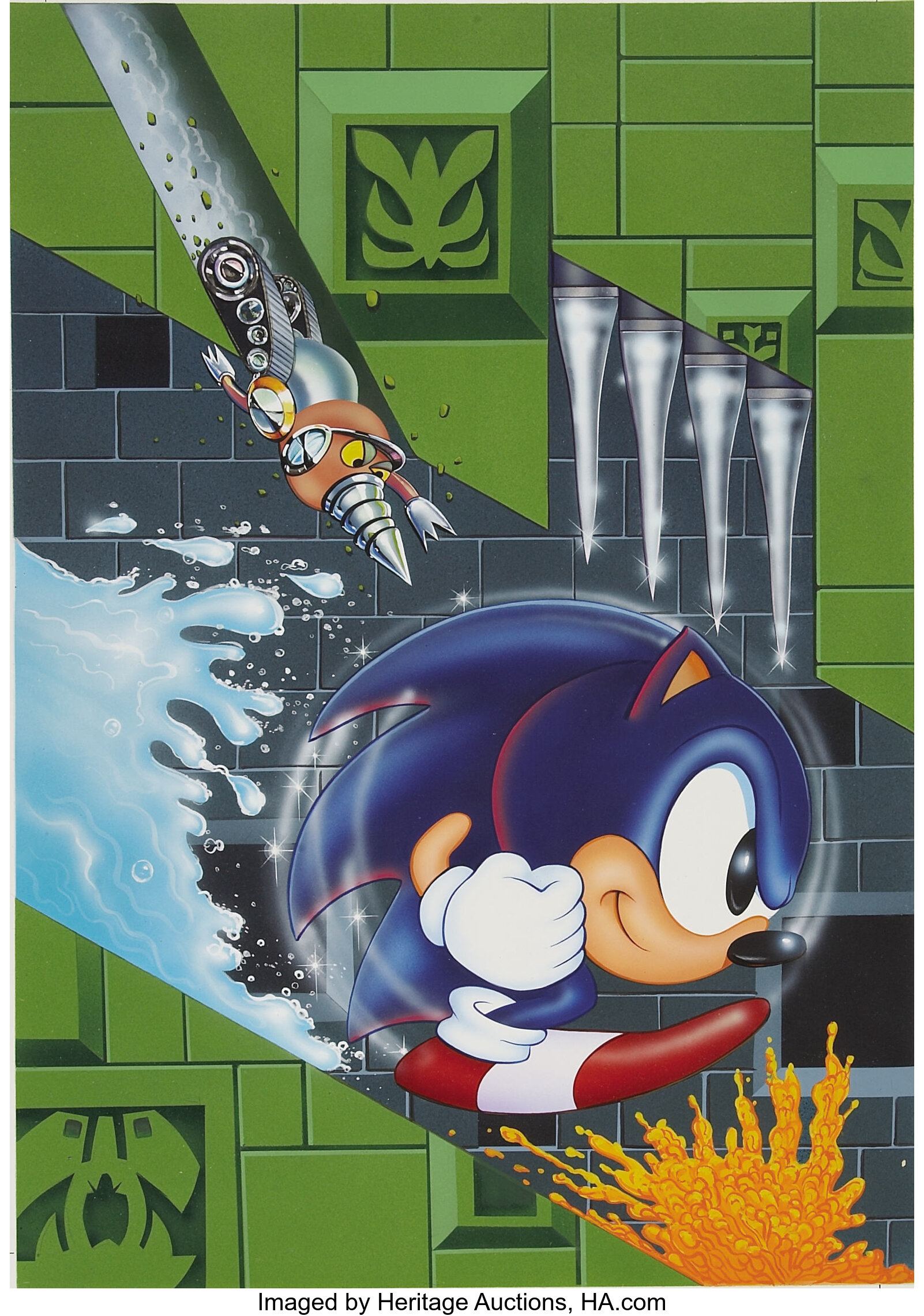 Sonic the Hedgehog - Sonic 1 - American Poster Art by, sonic sonic 1