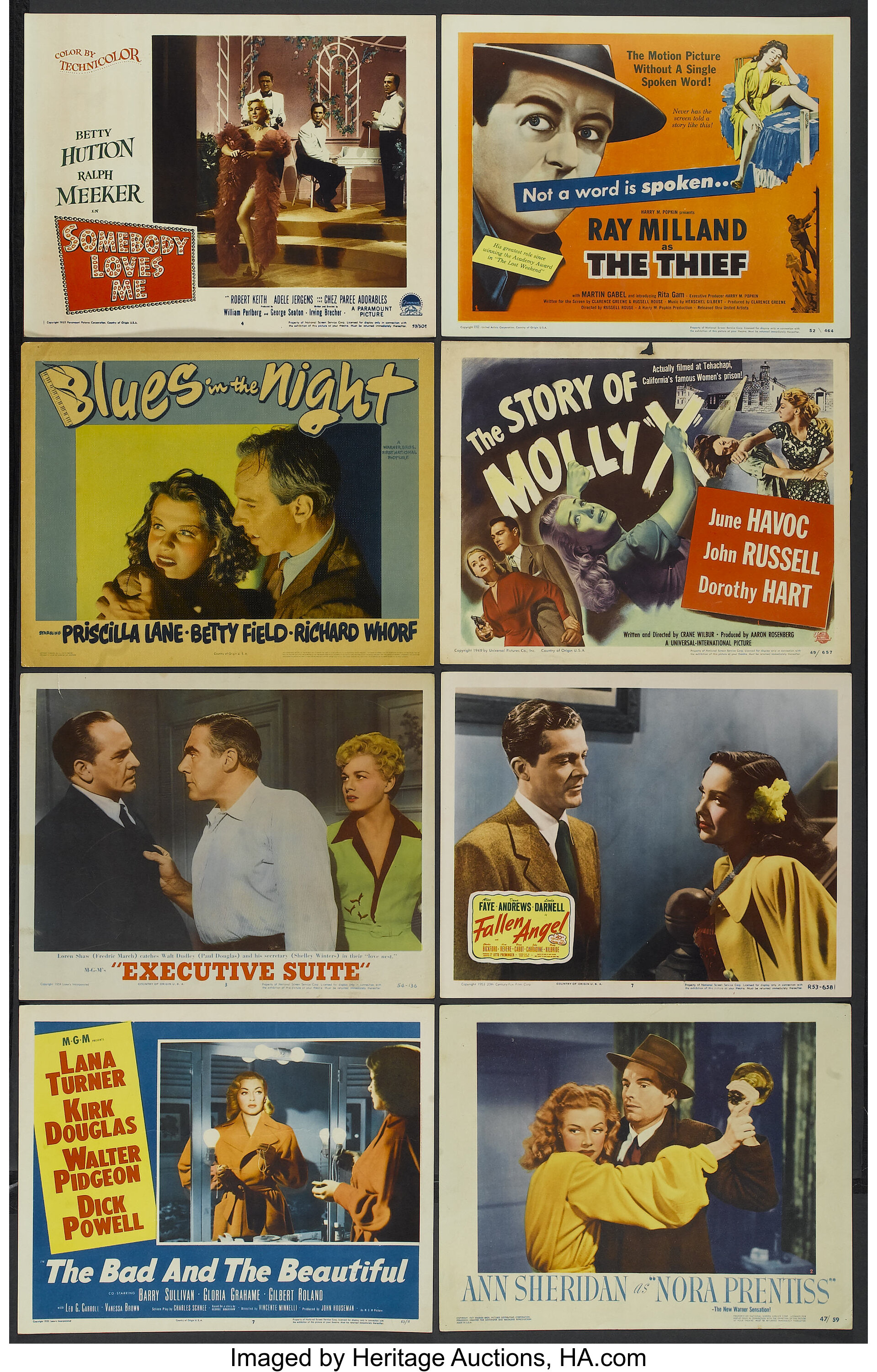 The Bad And The Beautiful Lot Mgm 1953 Lobby Cards 8 11 X Lot 52016 Heritage Auctions 4864
