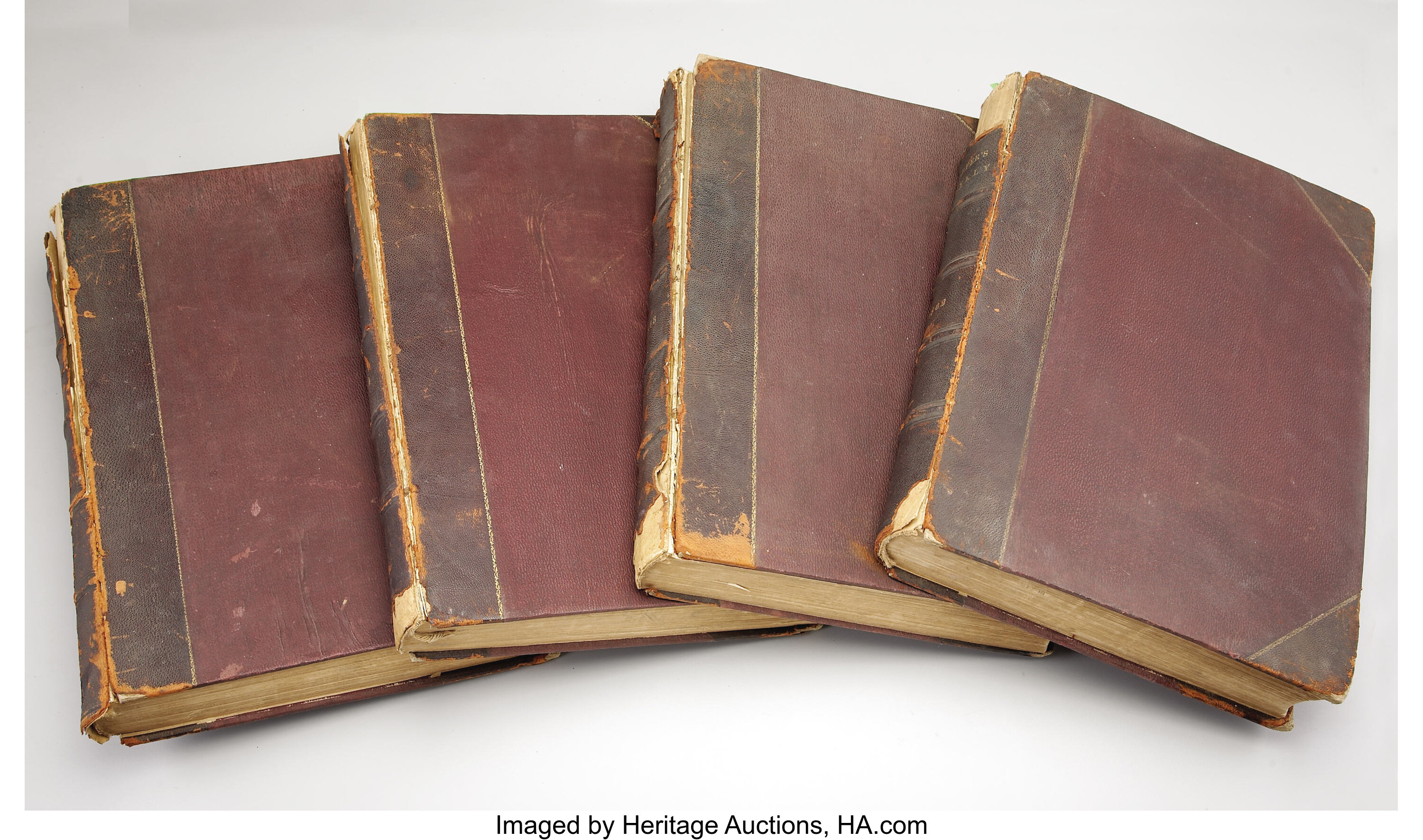 Four Complete Bound Volumes of Harper's Weekly, 1862-1865. ... | Lot ...