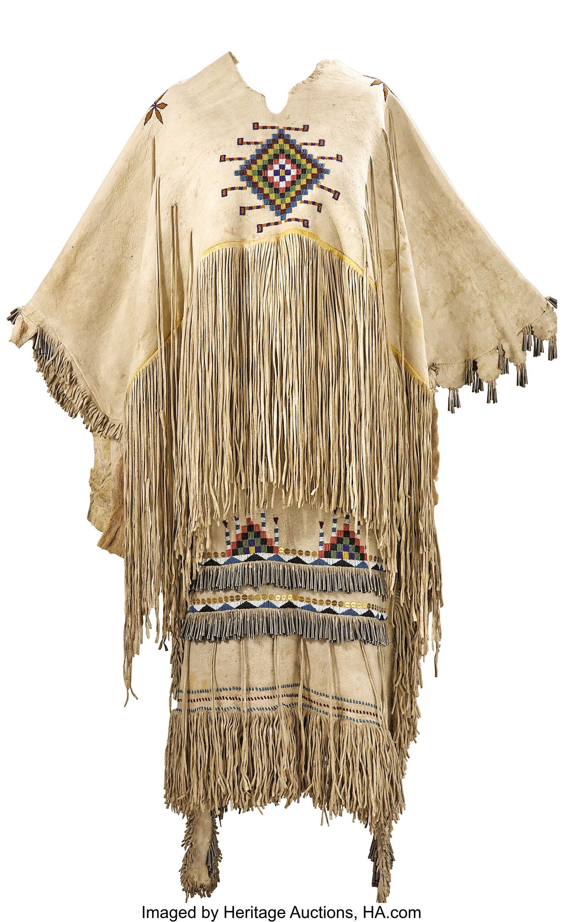 AN APACHE GIRL'S PUBERTY DRESS. c. 1910... (Total: 2 Items) | Lot ...