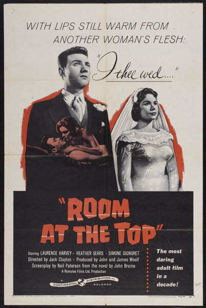 Room At The Top Continental 1959 One Sheet 27 X 41