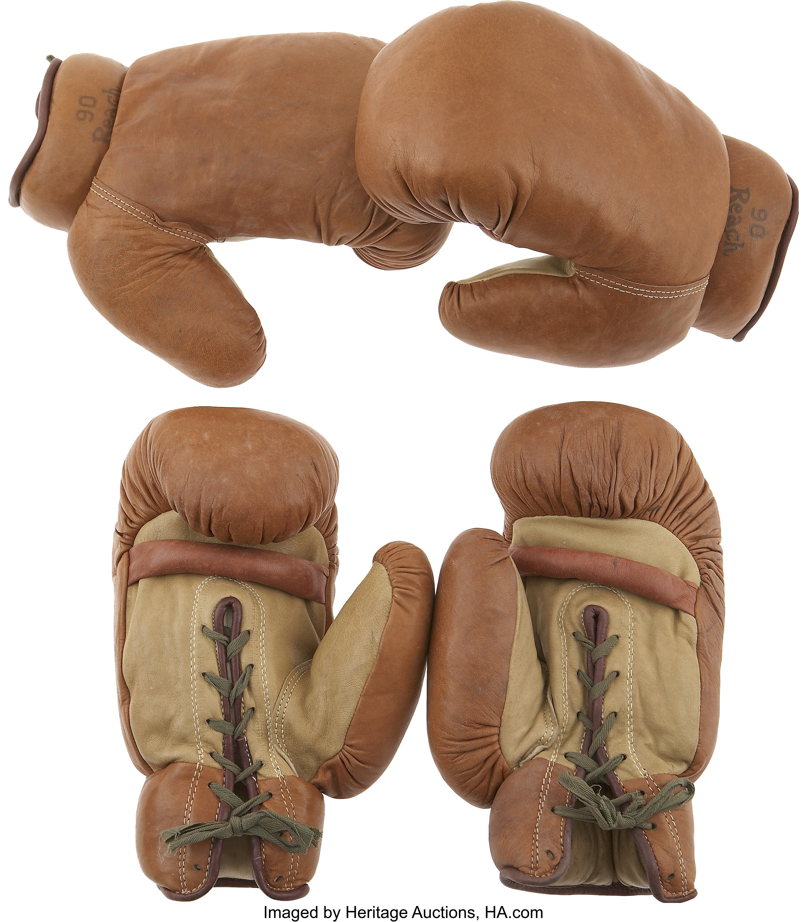 1915 Reach Boxing Gloves (2 Pair) and 1915 Reach Catalog. A.J. | Lot ...