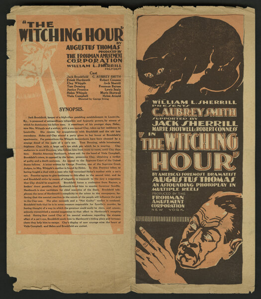 The Witching Hour Frohman Amusement 1916 Herald 4 X 9 5 Lot Heritage Auctions