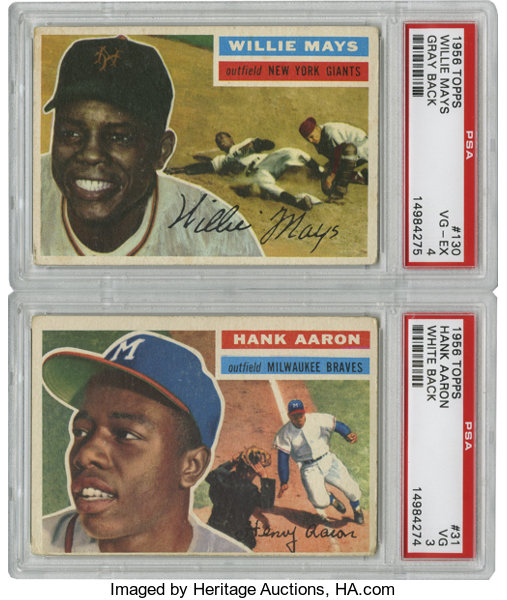 1956 Topps #31 Hank Aaron Baseball Card