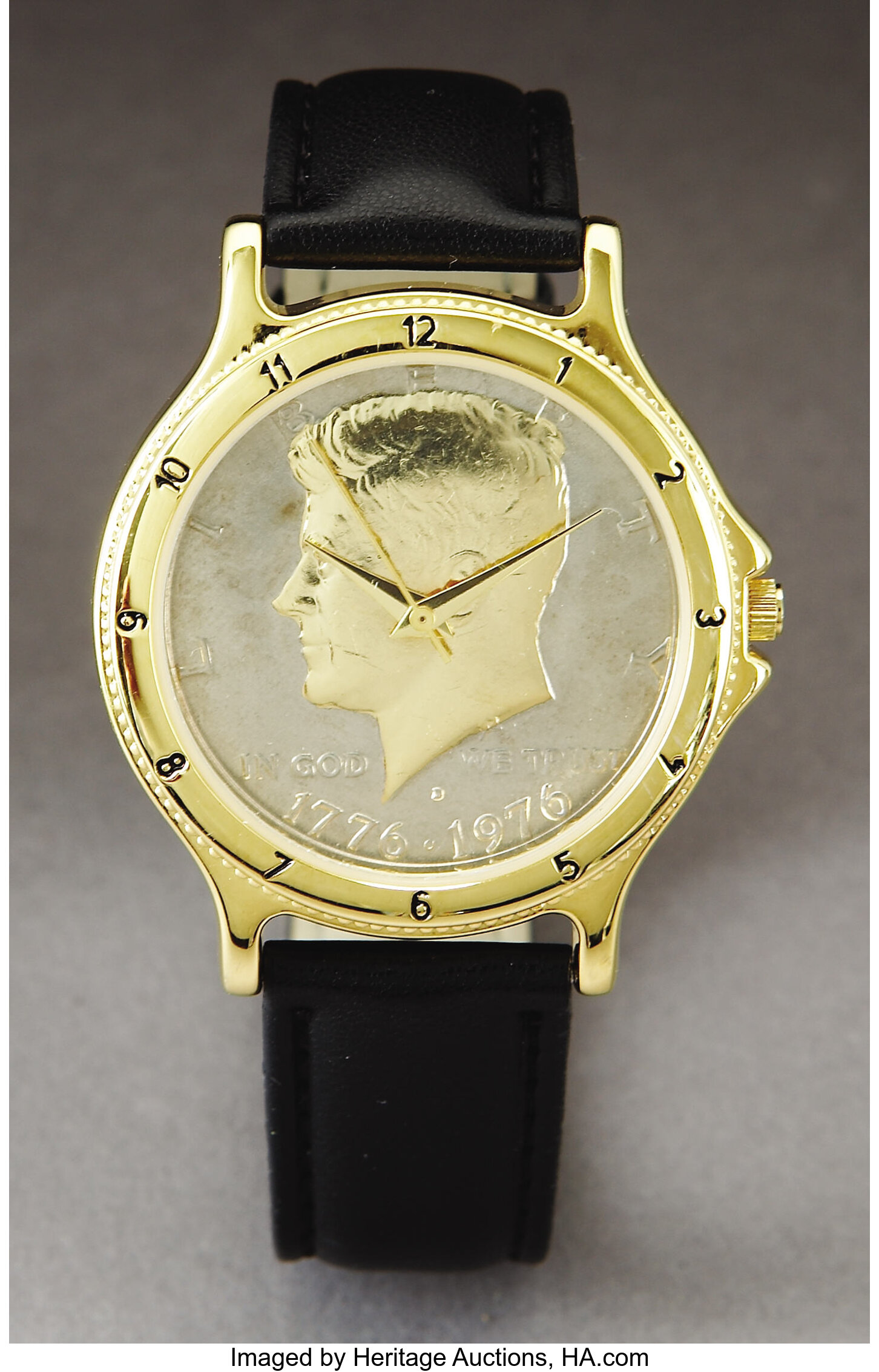 John F. Kennedy: 1976 Bicentennial Wristwatch By Gruen, | Lot