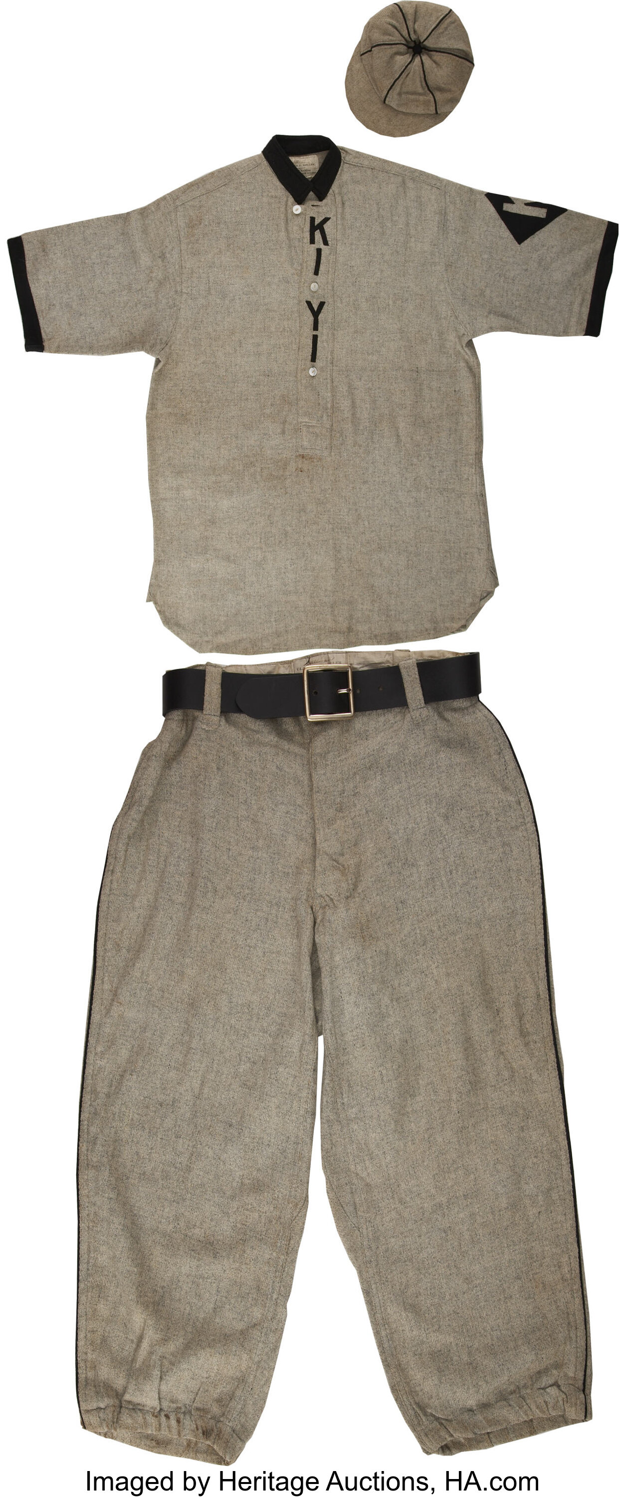 Circa 1910s Ki-Yi Baseball Uniform. Exceptional exemplar of the