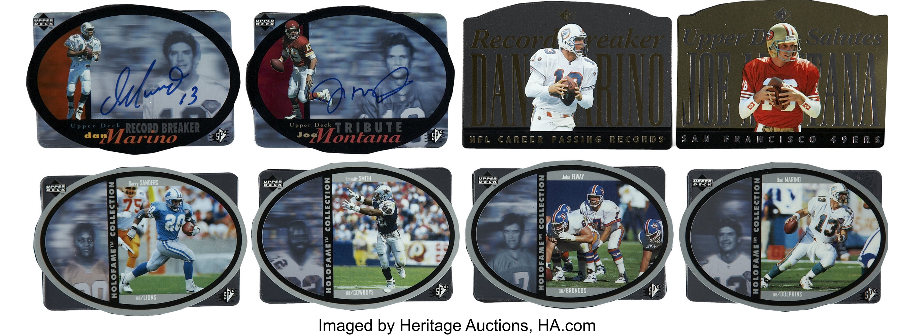 1996 Upper Deck SPX Football Master Set. Includes both regular and ...