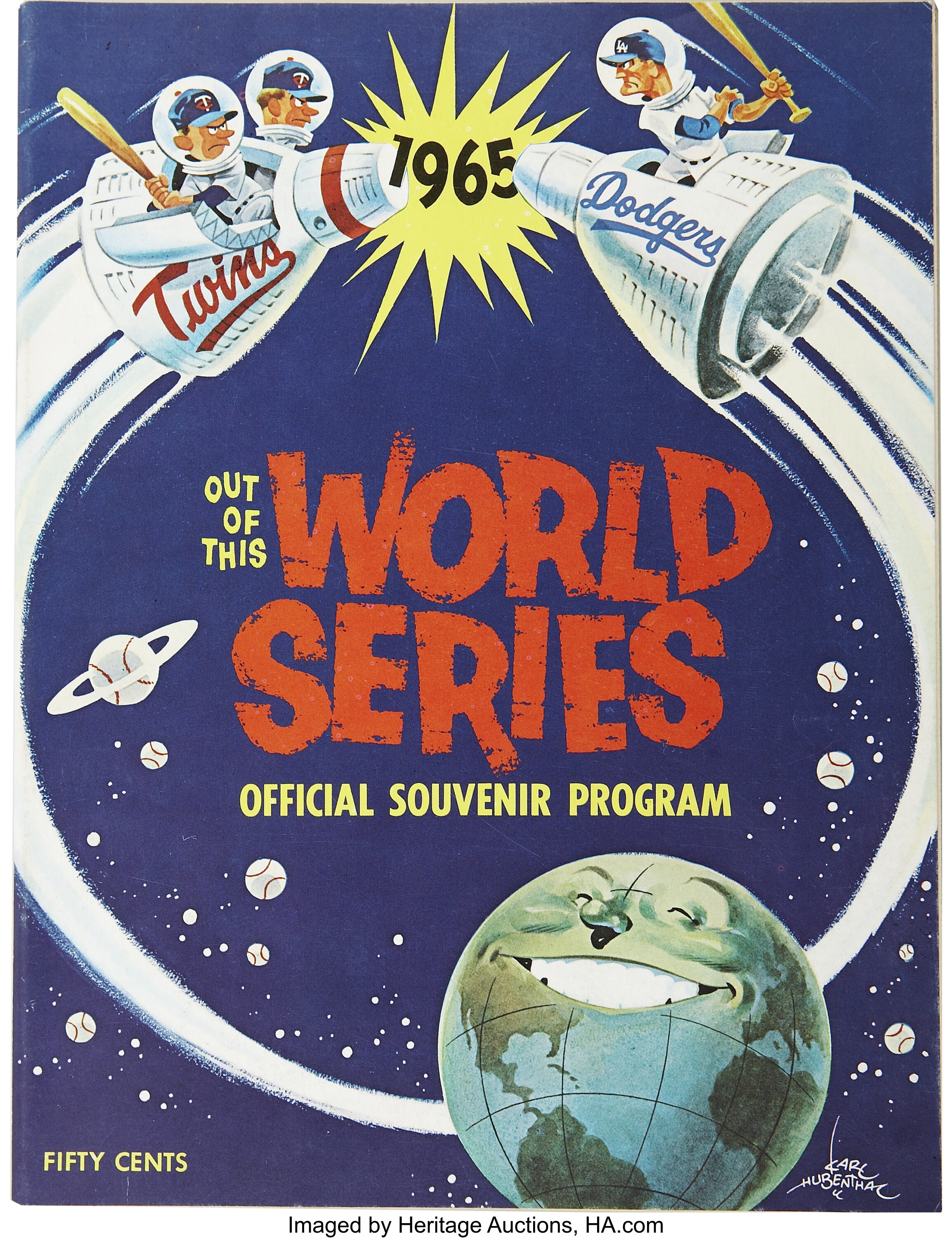 1965 LOS ANGELES DODGERS Print Vintage Baseball Poster 