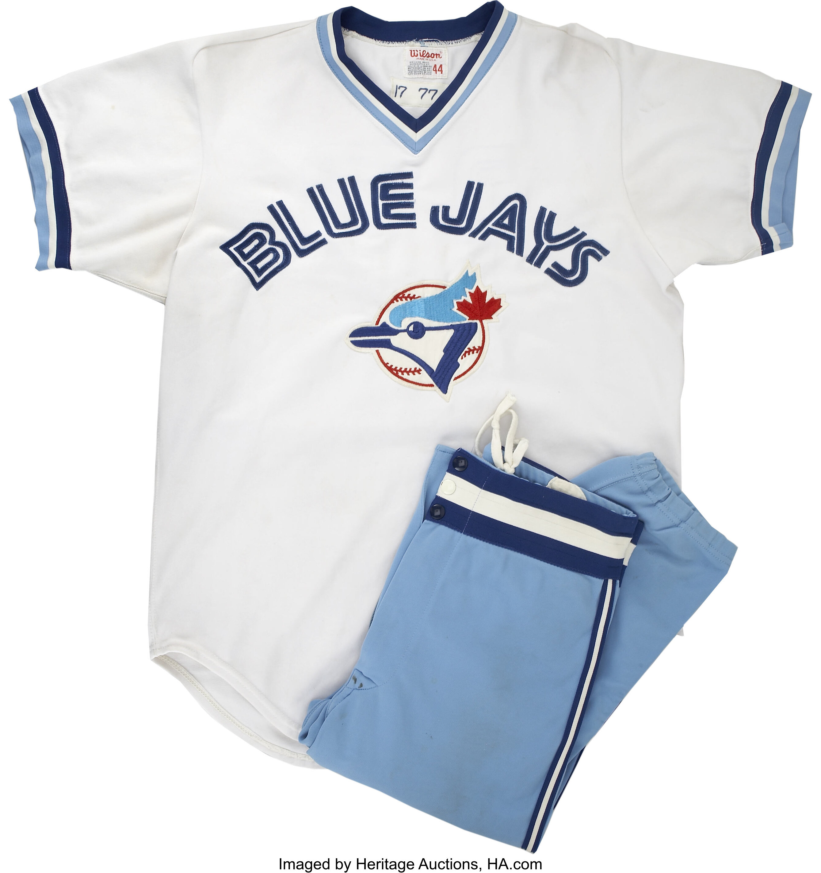 1977 Toronto Blue Jays Game Worn Jerseys and Pants. From the