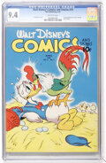 Walt Disney's Comics and Stories #19 (Dell, 1942) CGC NM 9.4 Off-white pages.