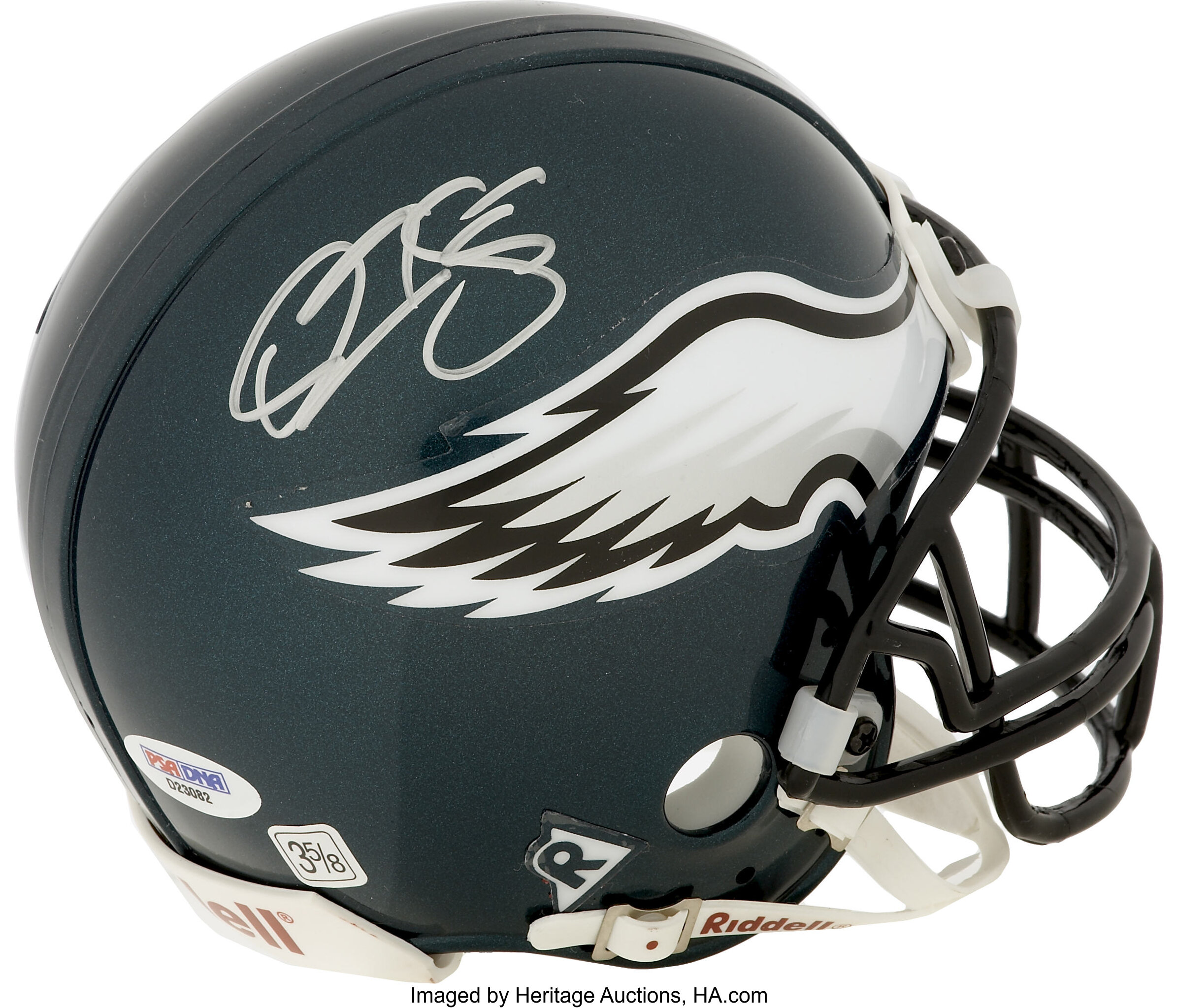 Donovan Mcnabb Autographed Signed Philadelphia Eagles Mini Helmet (JSA COA)  6 Pro Bowl Q.B.