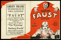 Faust (MGM, 1926). Herald (5.75" X 8.75"). Fantasy