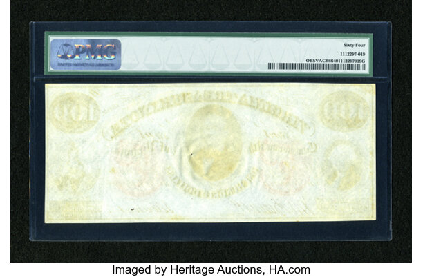 $100 Virginia Treasury Note No. 119 Oct. 15, 1862 Commonwealth of Virginia