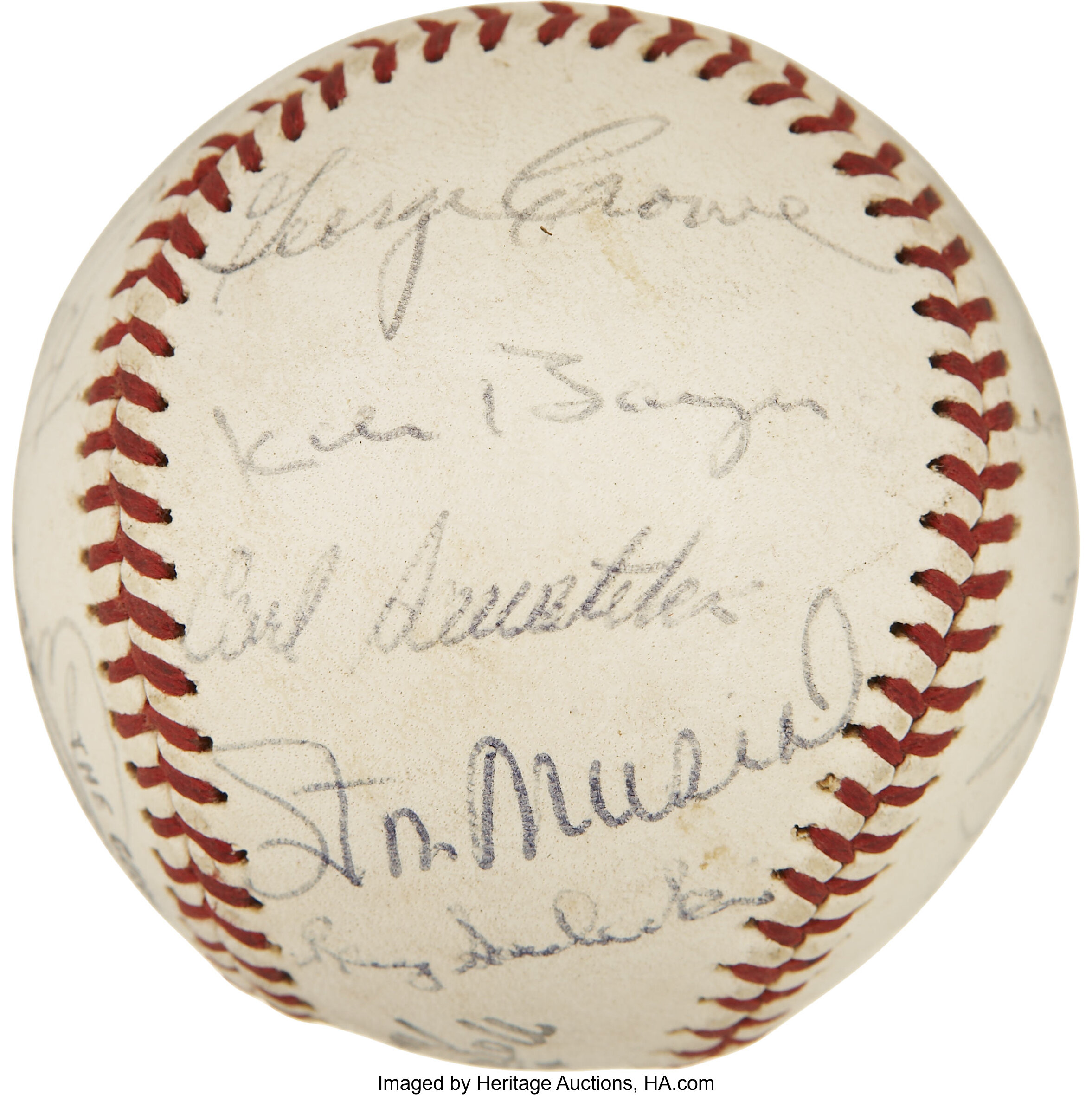 1961 St. Louis Cardinals Team Signed Baseball.... Autographs | Lot #44064 | Heritage Auctions