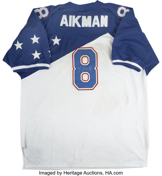 Troy Aikman Signed Mitchell & Ness Pro Bowl Jersey Football, Lot #44144