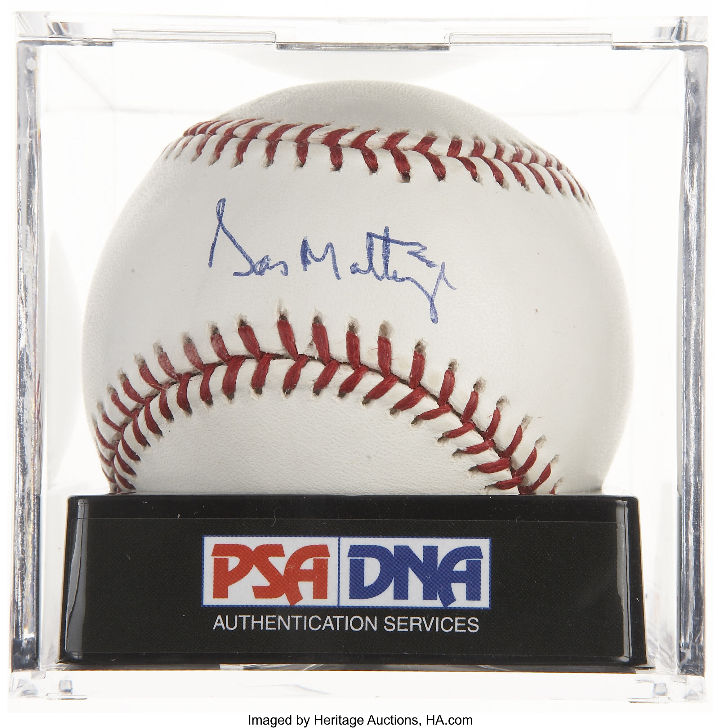 Don Mattingly Single Signed Baseball Psa Mint 9 Autographs