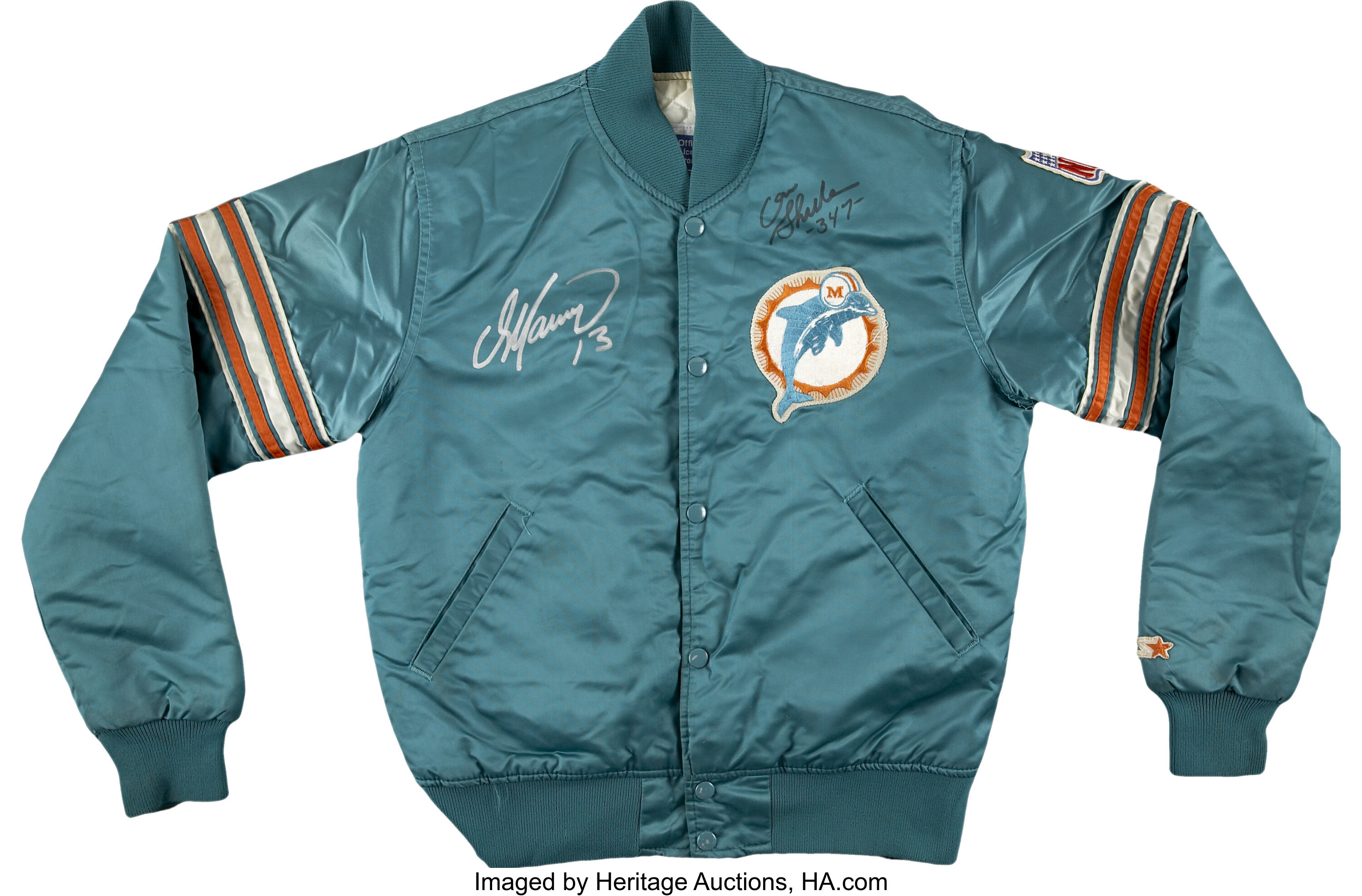 Dan Marino And Don Shula Autographed Miami Dolphins Del