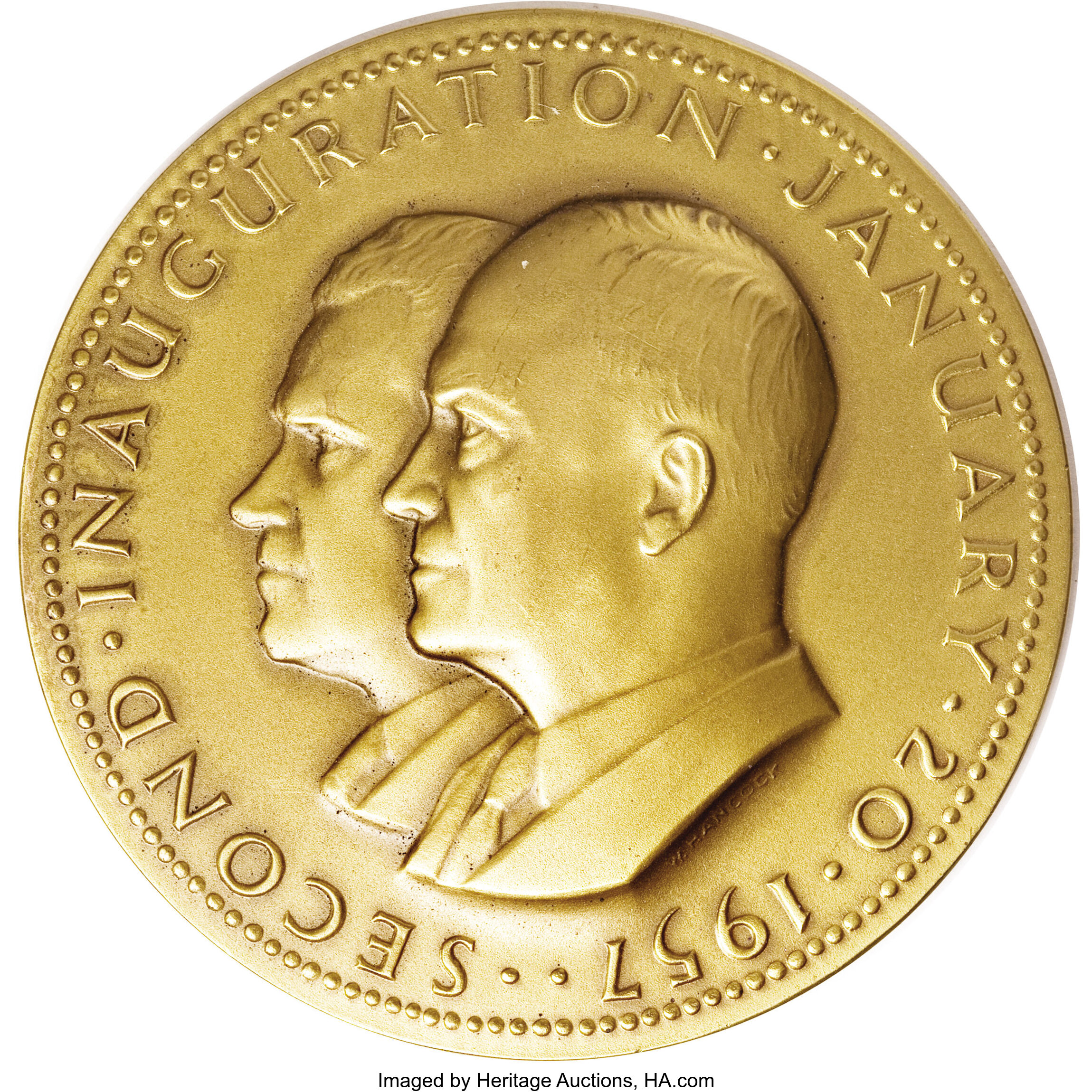 1957 Eisenhower-Nixon Second Inaugural Medal in Bronze.... U.S. | Lot ...