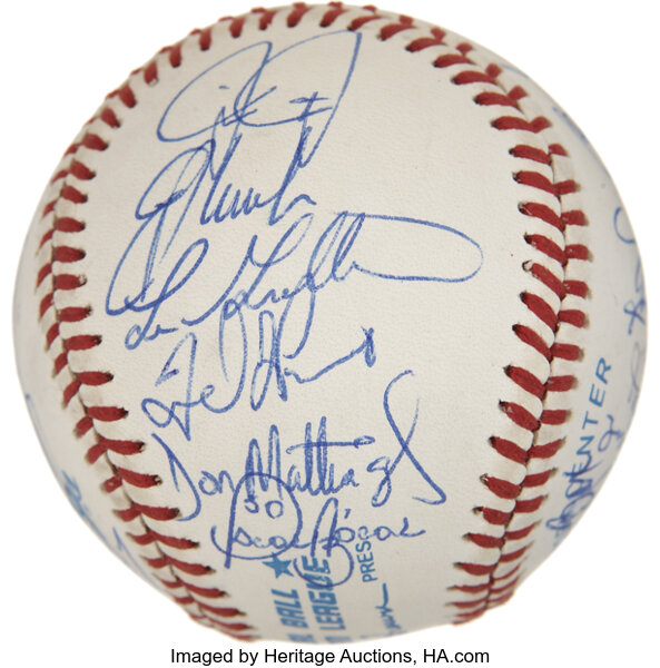 Lot Detail - 1965 New York Yankees Team Signed Baseball