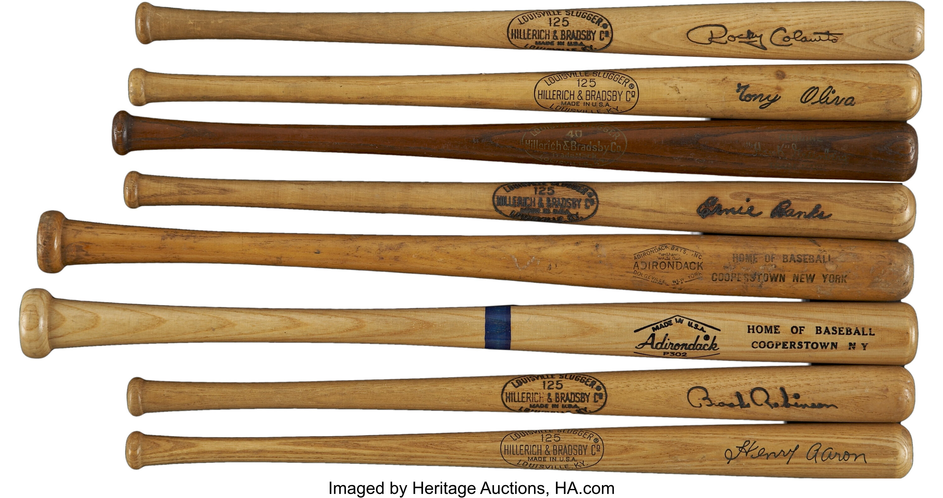 Sold at Auction: HANK AARON LOUISVILLE SLUGGER BASEBALL BAT