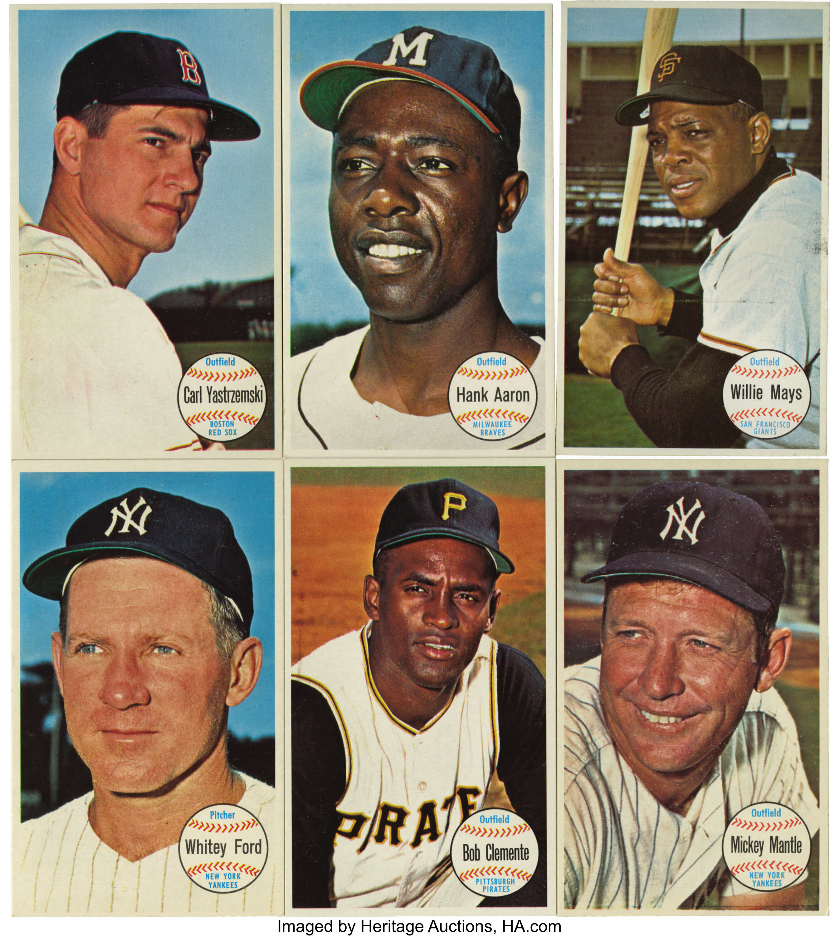 1964 Topps Giants Baseball Group Lot of 6. Nice group from the