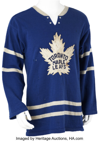 1958-59 Johnny Bower Toronto Maple Leafs Cardigan Sweater