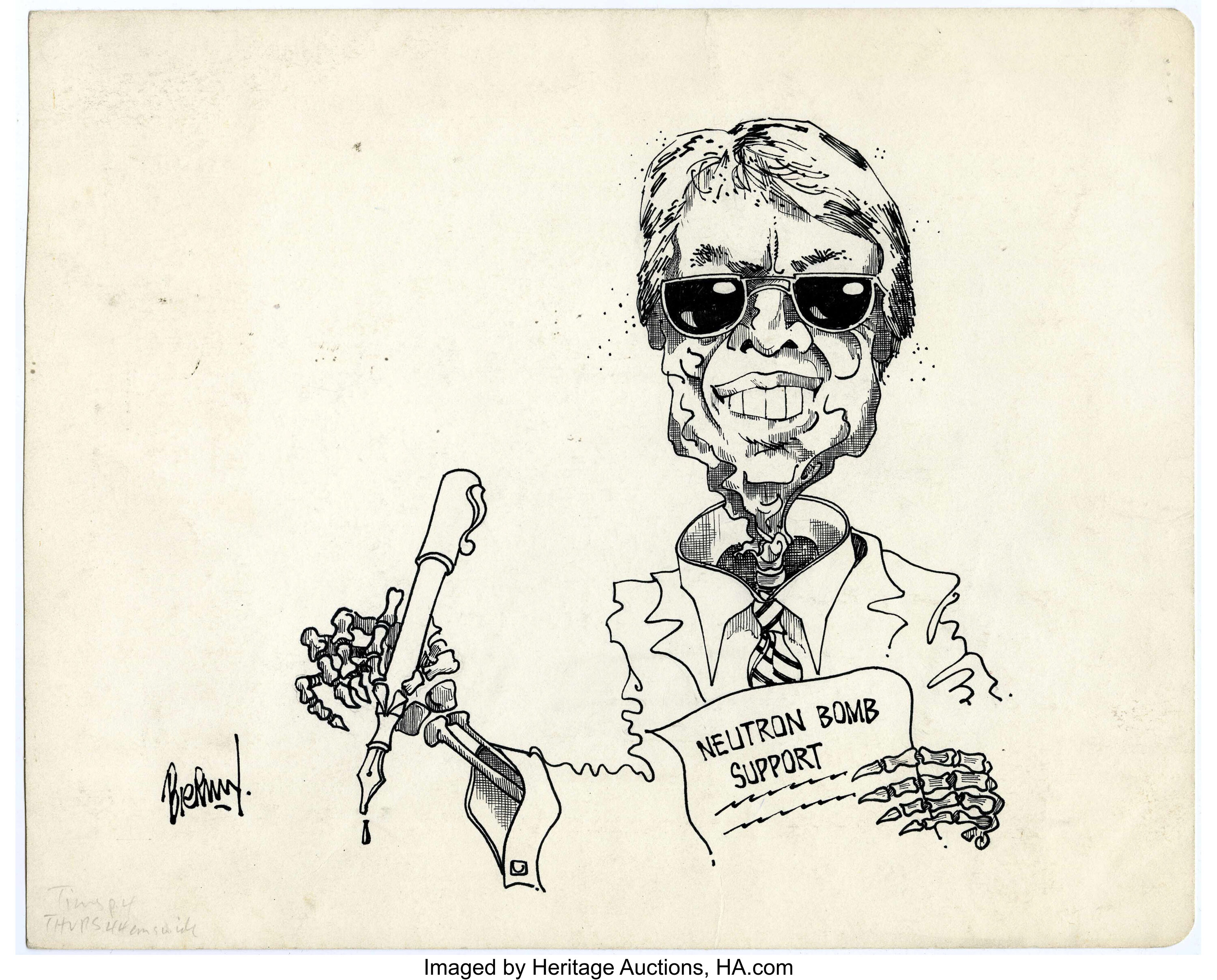 carter political cartoon