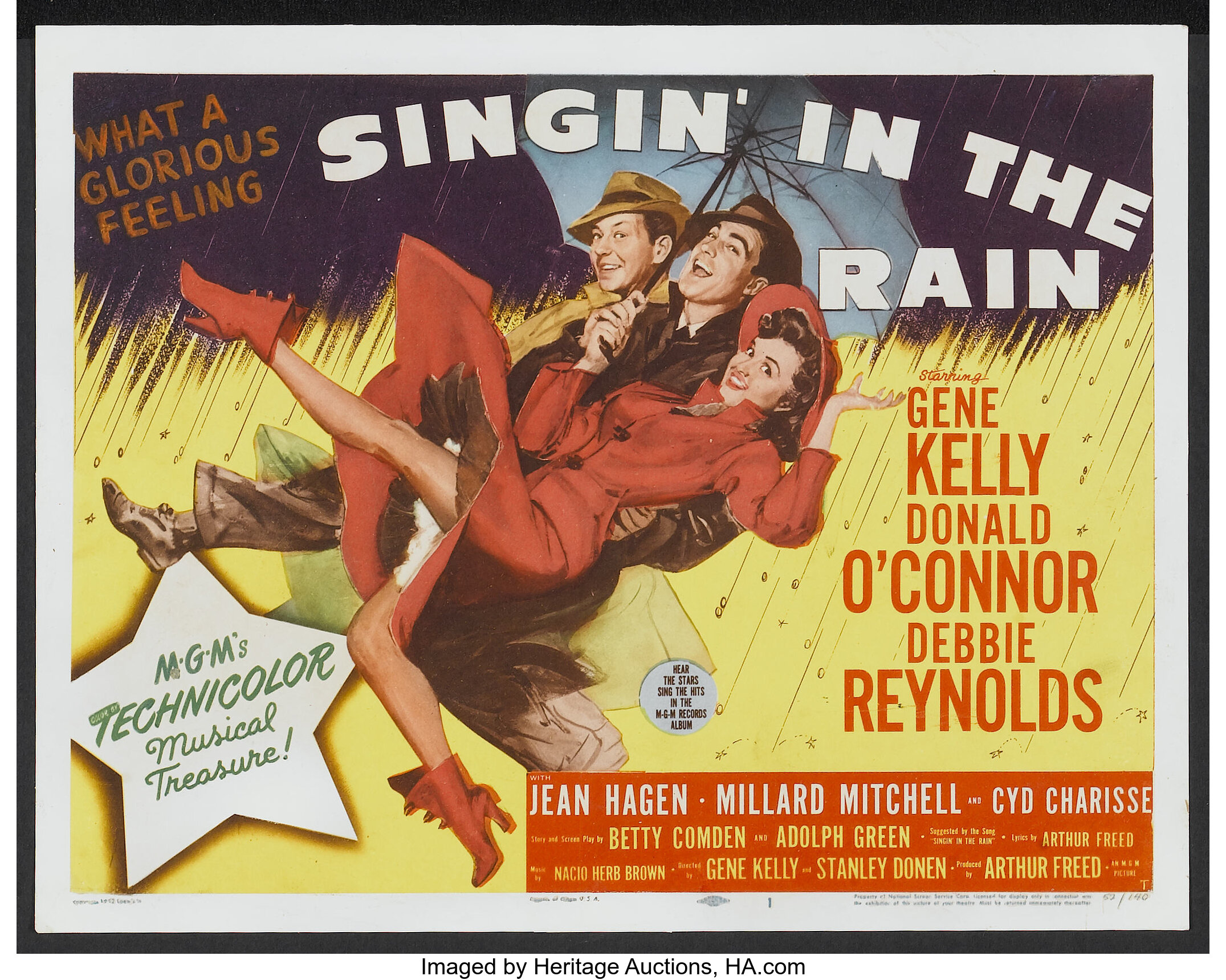 Singin' in the Rain (MGM, 1952). Title Lobby Card and Lobby Card | Lot ...