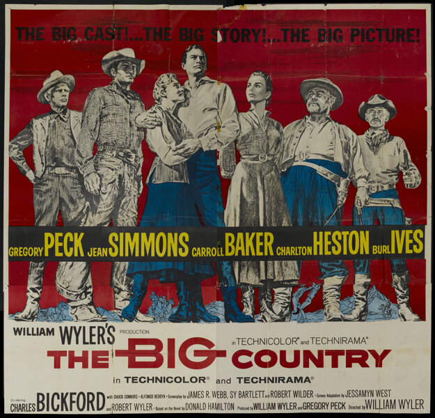 The Big Country (United Artists, 1958). Six Sheet (81