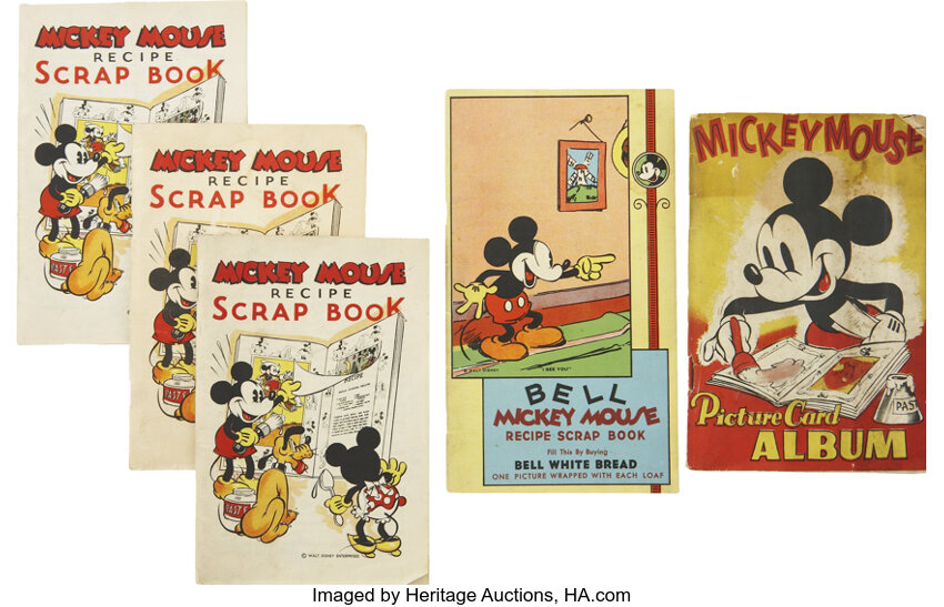 WALT DISNEY MICKEY MOUSE RECIPE SCRAP BOOK 1930's