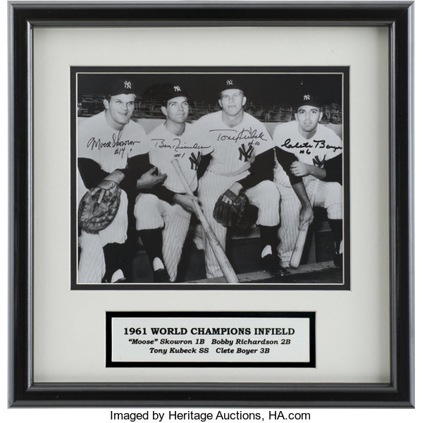 1961 New York Yankees Team Autographed Poster, Sports Memorabilia