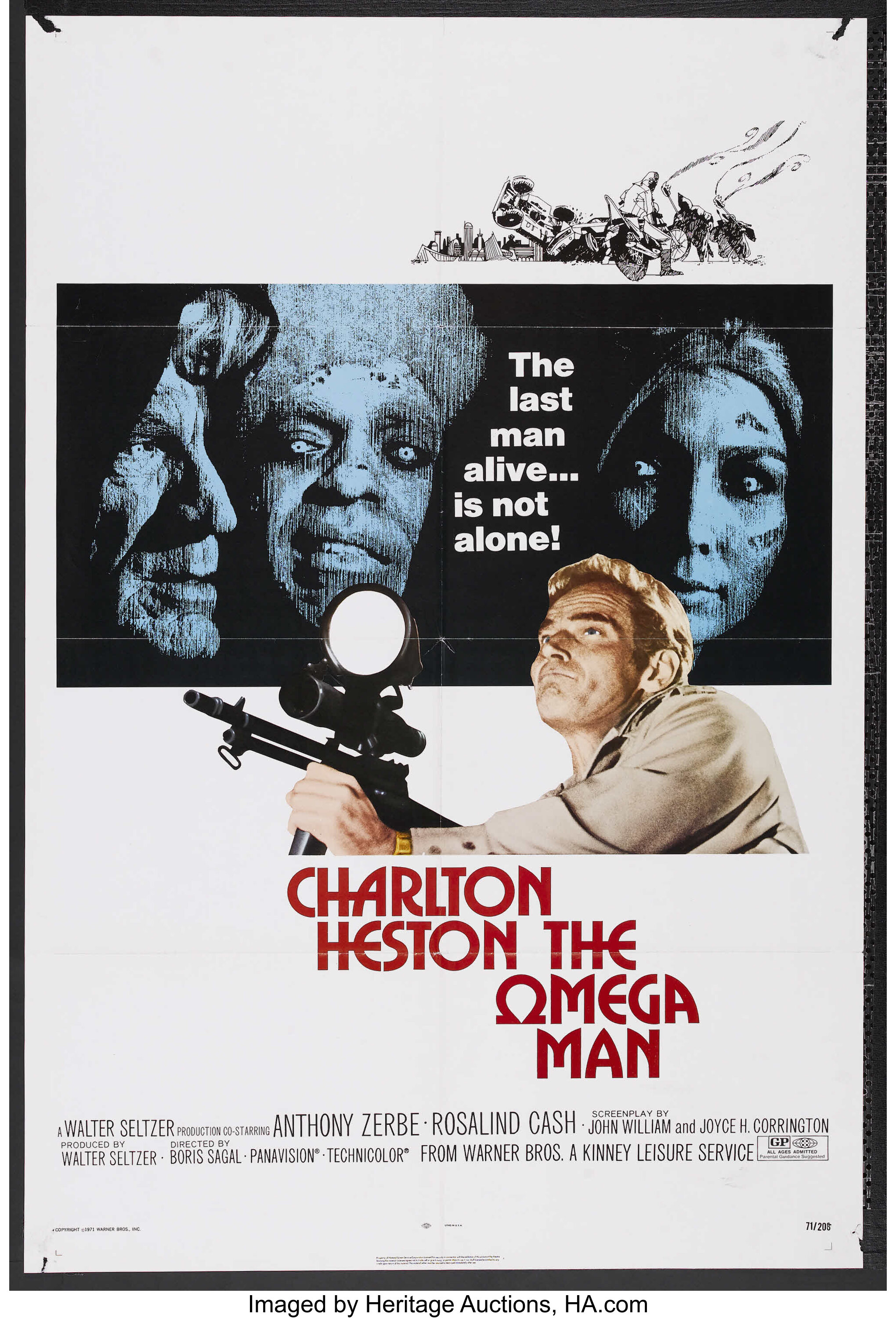 The Omega Man 20th Century Fox 1971 . One Sheet 27