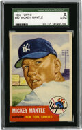 A 1953 Topps Mickey Mantle Baseball Card No. 82 (SGC 2.5 GOOD+)