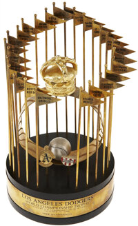 1988 Los Angeles Dodgers World Championship Trophy Presented | Lot ...