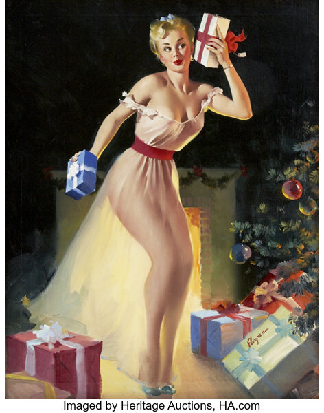 christmas pin up elvgren