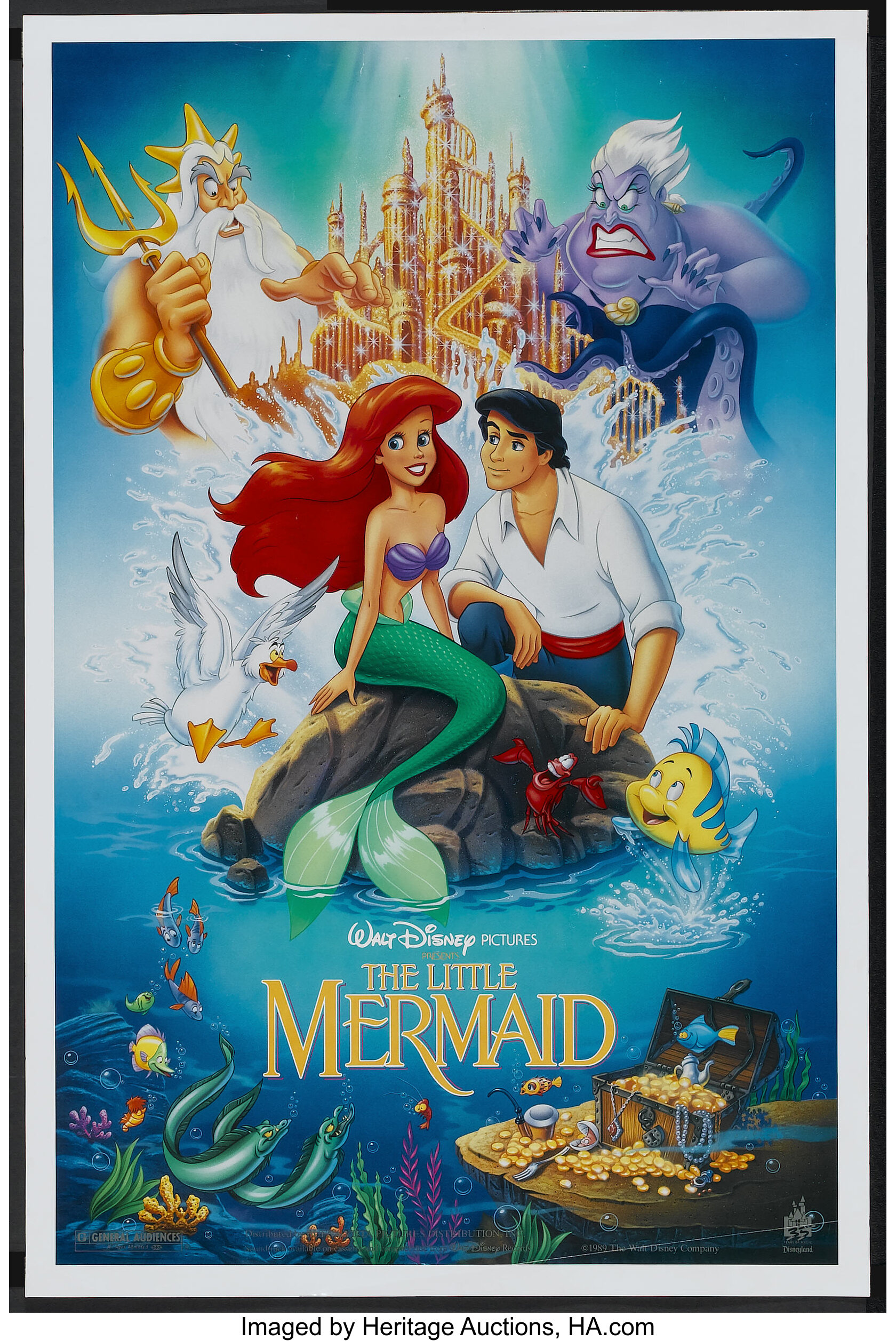 the little mermaid 1989 poster